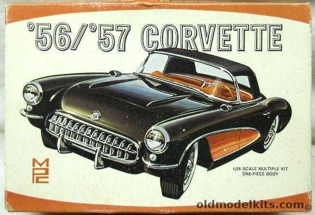 MPC 1/25 1956 1957 Chevrolet Corvette - Bud Anderson Master Kit -Built It One Of Eight Ways, 301-200 plastic model kit